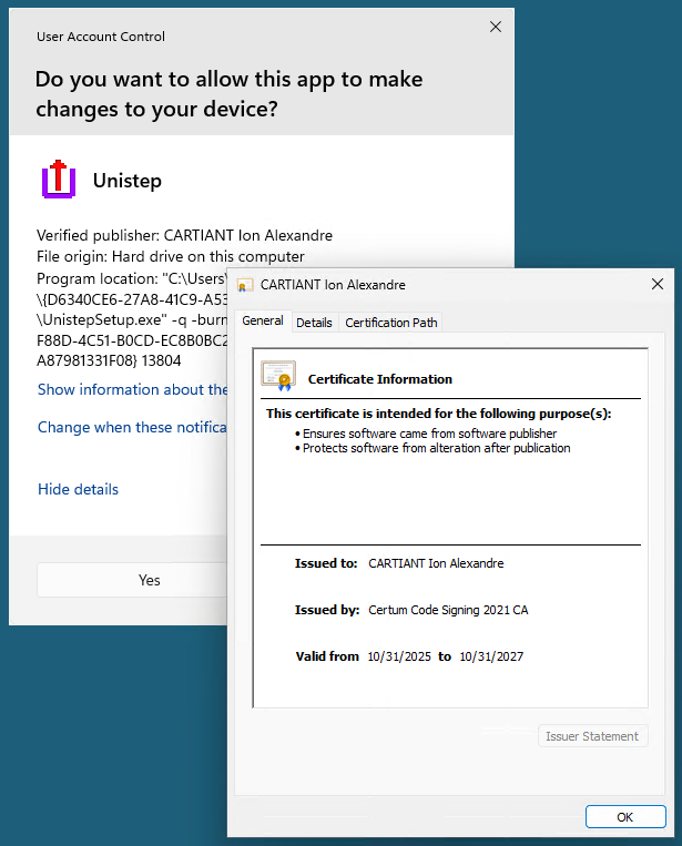 Digital signature of the author